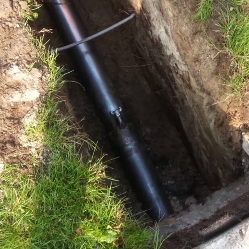 Gasleiding met bodemraketten aanleggen onder de grond